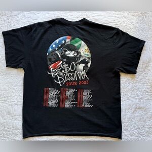 Peso Pluma Shirt Large 2023 Tour Concert Album Merch Mexican Singer Artist Tee